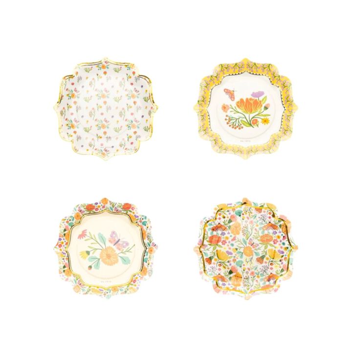 Ma Fete Tea Party Paper Dinner Plates, 10.5" (8)