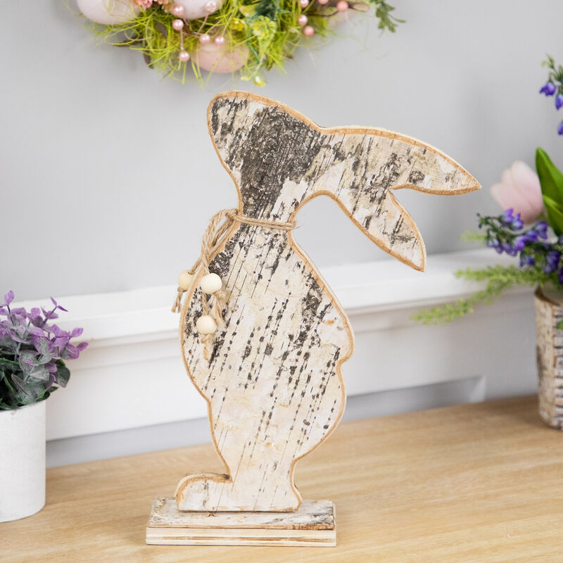 Rustic Rabbit Silhouette Tabletop Easter Decoration - 12"