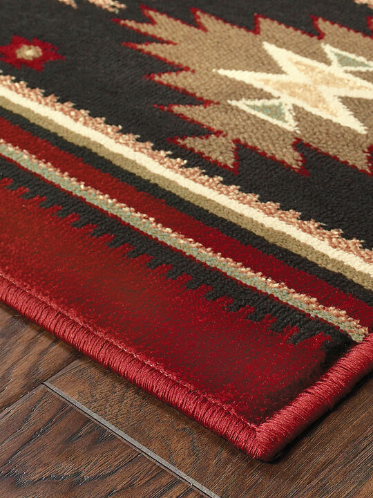 Hudson 7'8" x 10'10" Red Rug