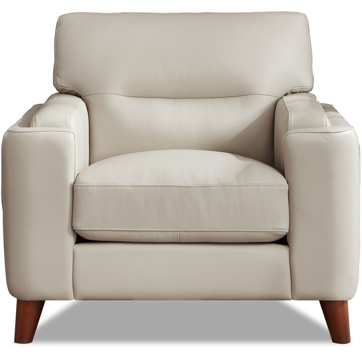 Elm Top Grain Leather Chair
