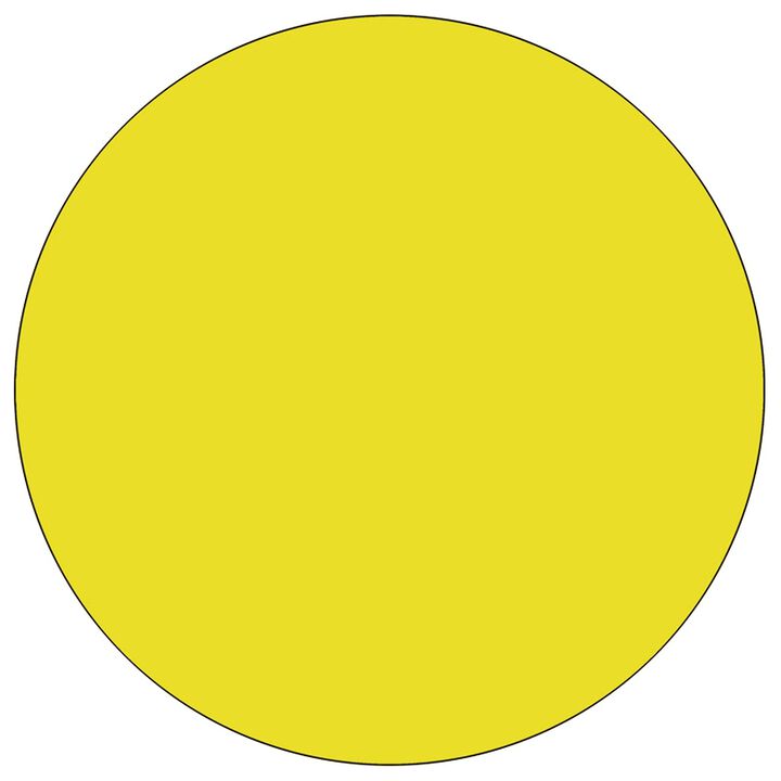 Flash Furniture 48'' Round Yellow HP Laminate Activity Table - Standard Height Adjustable Legs
