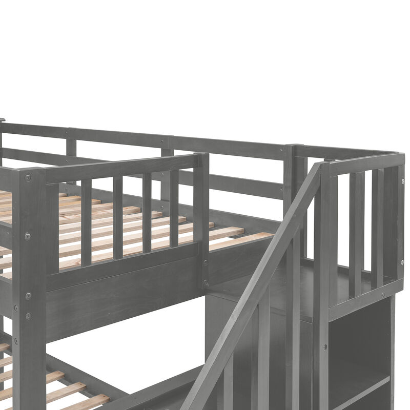 Merax Bunk Bed with Drawers