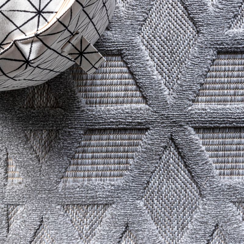 Talaia Neutral Geometric Indoor/Outdoor Area Rug