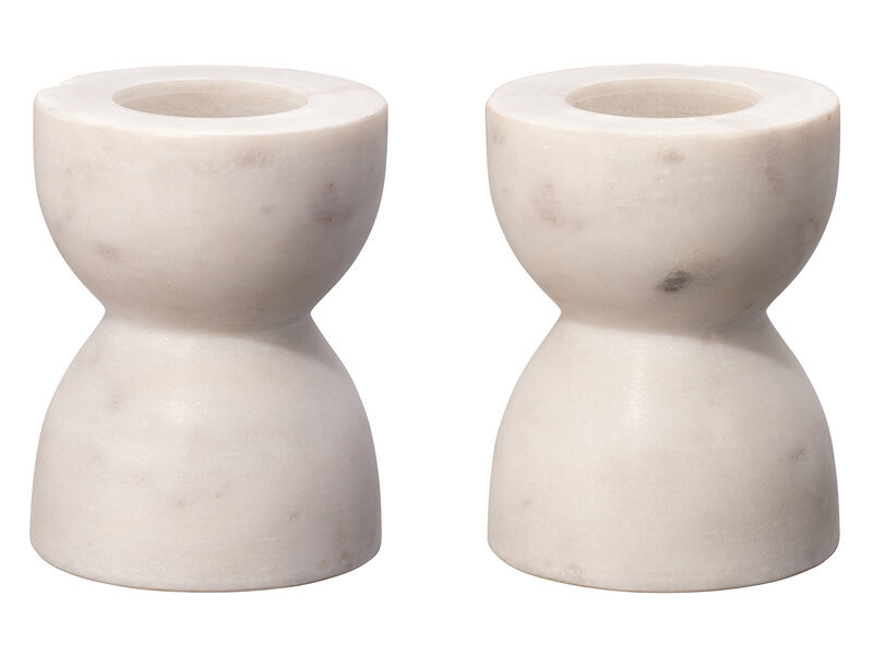 Petit Marble Candlesticks Set of 2