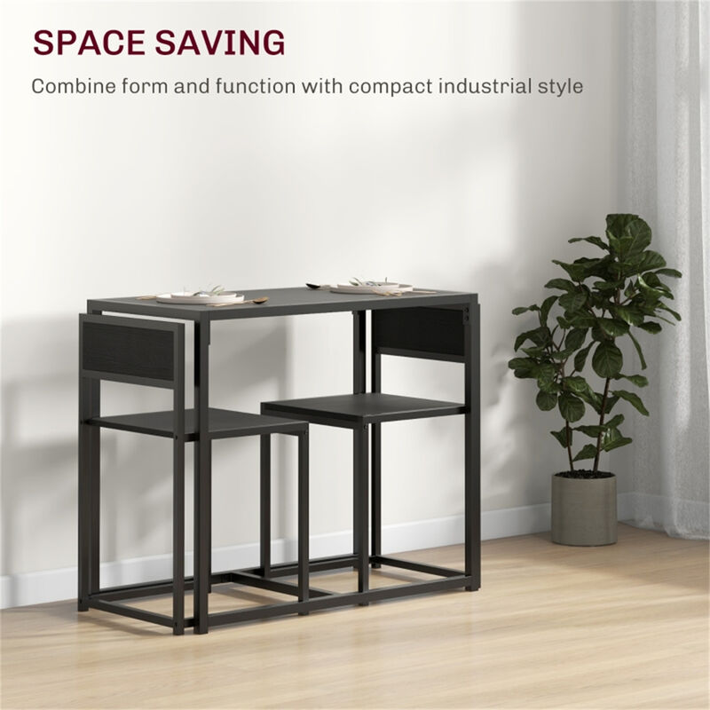 Rectangular Dining Table Set with Sturdy Chairs for Home Dining