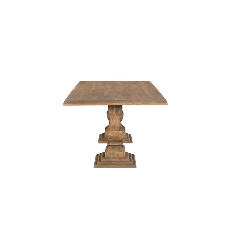 Taran Designs Adrien 96 Solid Wood Double Pedestal Dining Table