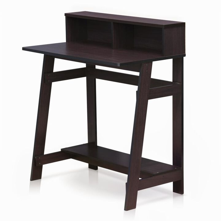 Furinno Furinno 14054DWN Simplistic A Frame Computer Desk, Dark Walnut