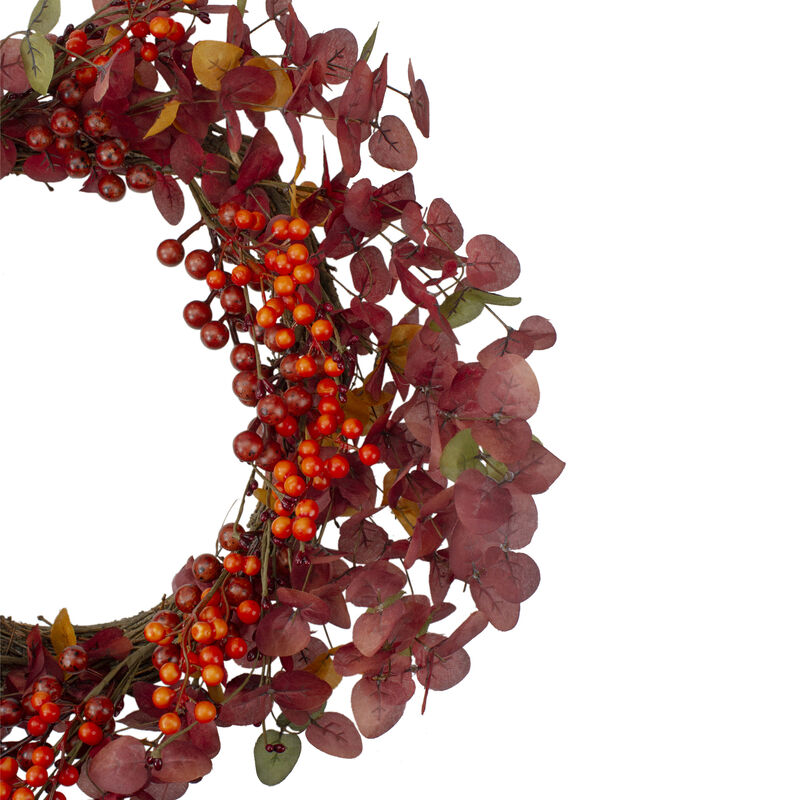 Red Berries Artificial Christmas Wreath - 24-Inch  Unlit