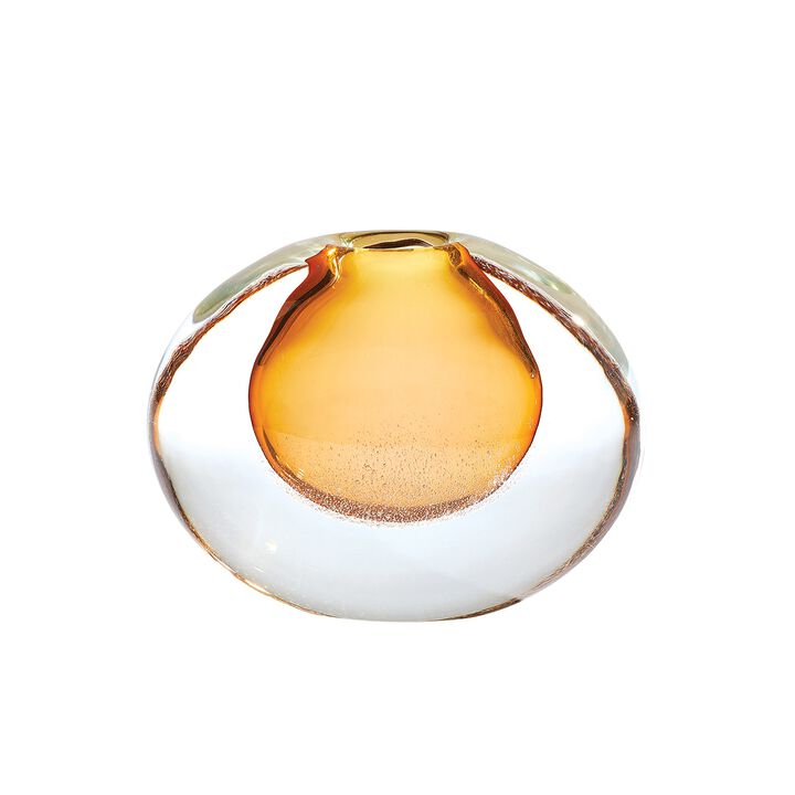 Micro Bubble Vase-Brown Small