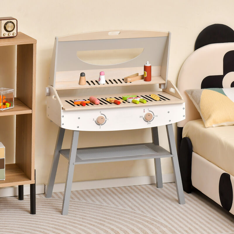 Kids Barbecue Grill Playset for Girls & Boys Outdoor Cooking Fun Toy Set