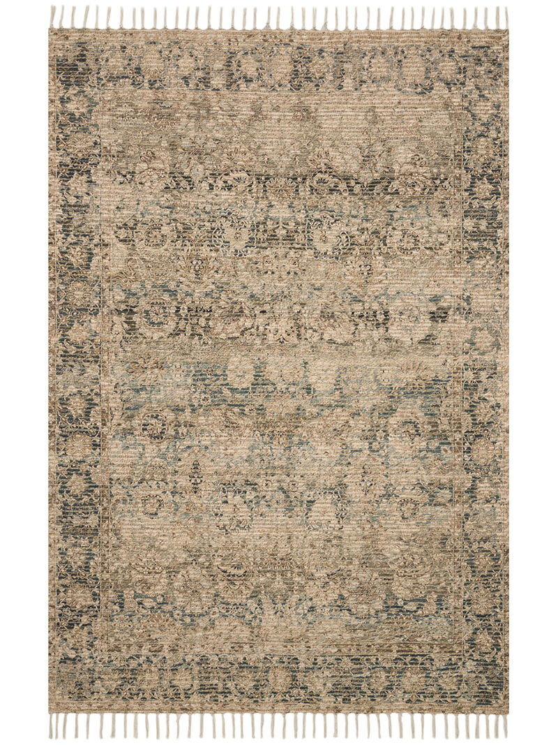 Cornelia COR01 Natural/Teal 2'3" x 3'9" Rug