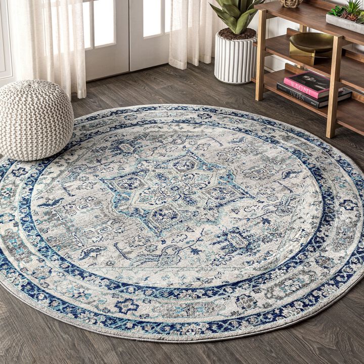 Modern Persian Vintage Medallion Area Rug