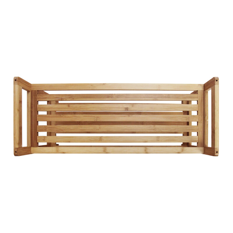 Oceanstar 2 Tier Bamboo Shoe Rack, Square