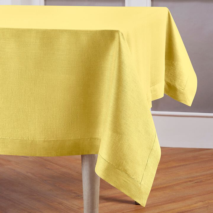 Solino Home 100% Pure Linen Table Runner | Classic Hemstitch for Thanksgiving, Christmas