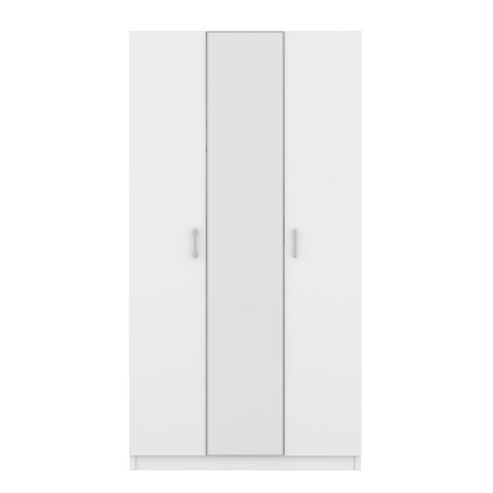 Merax 3 Door Wardrobe with Mirror