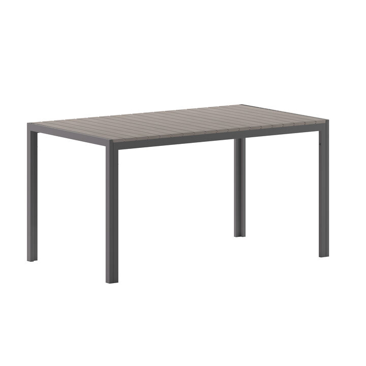 Faux Teak Restaurant Table