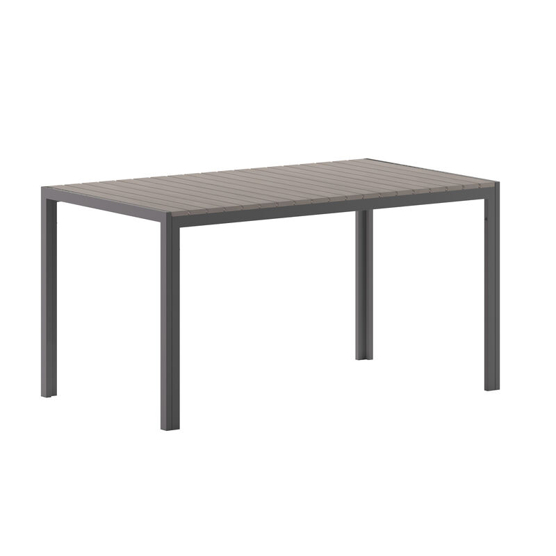 Faux Teak Restaurant Table