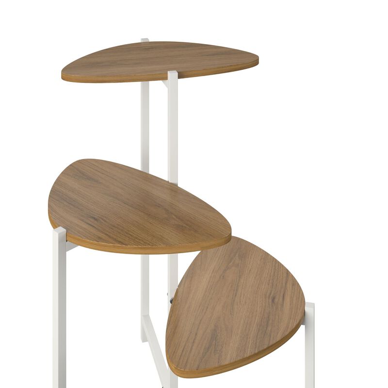 Novogratz Tallulah Plant Stand, Walnut/White