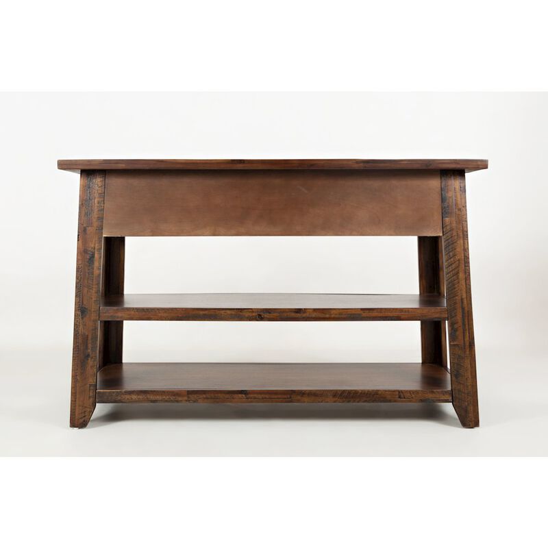 Jofran Painted Canyon Rustic Solid Acacia 50 Sofa Table
