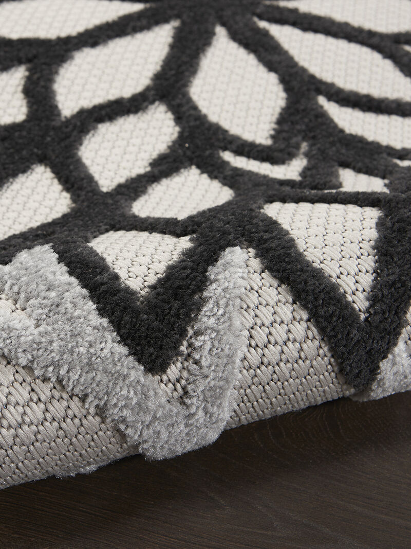 Aloha ALH05 Black/White 6' x 9' Rug