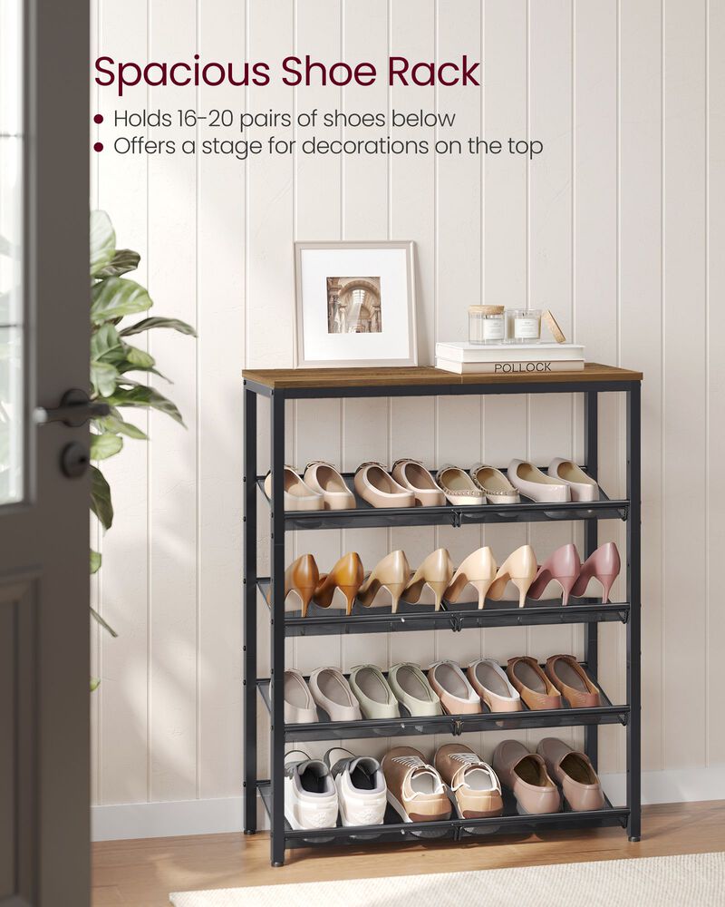 6-Tier Shoe Rack - Efficient Storage Solution for Organized Footwear
