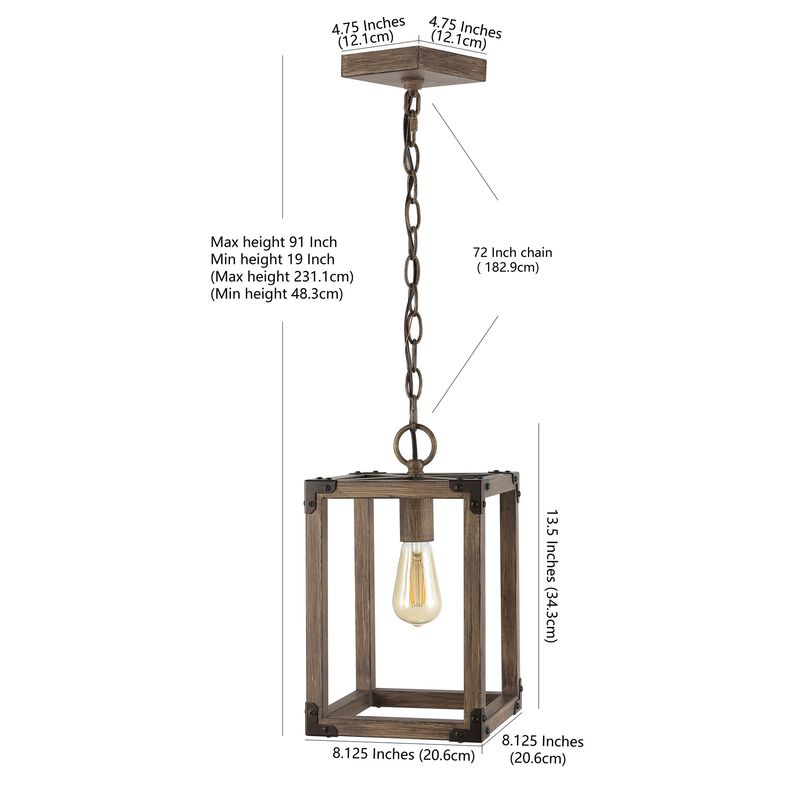 Magnolia Adjustable Iron Rustic Farmhouse LED Pendant
