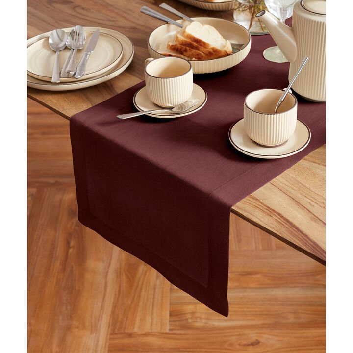 Solino Home 100% Pure Linen Table Runner | Sonoma