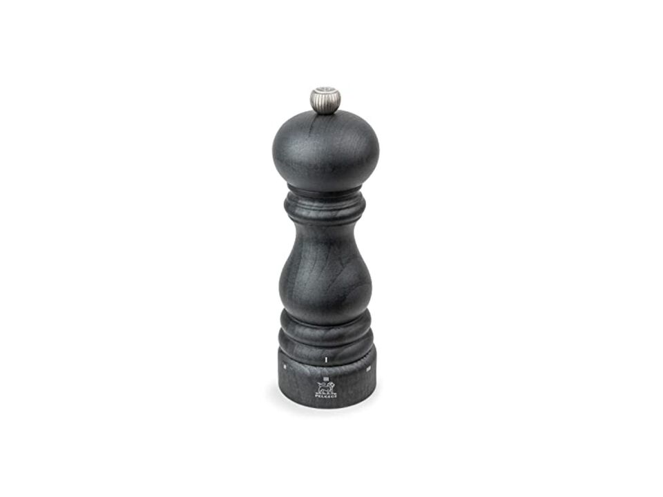 Paris u’Select Manual Salt Mill - Adjustable Grinder - Beechwood, Graphite Finish