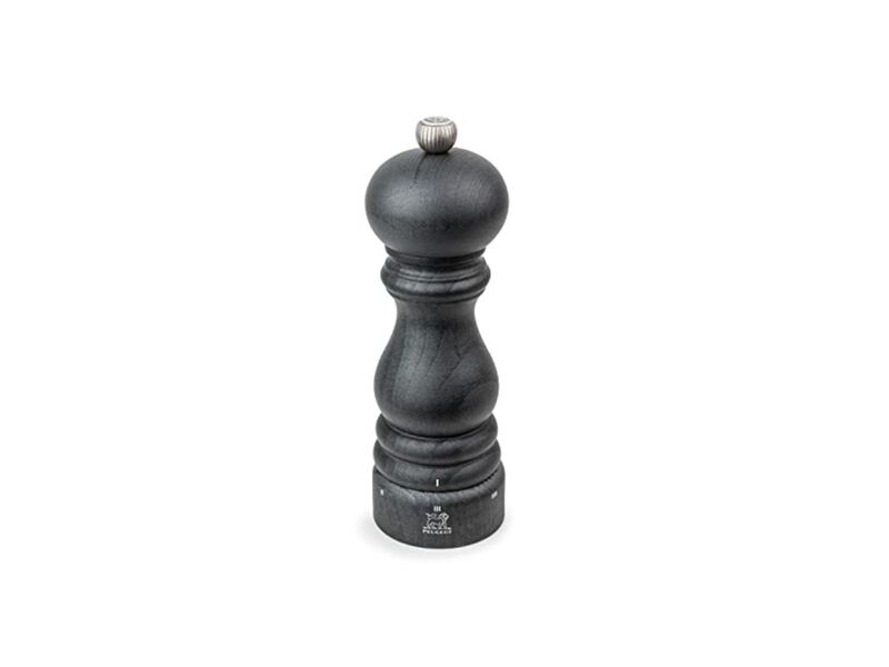 Paris u’Select Manual Salt Mill - Adjustable Grinder - Beechwood, Graphite Finish