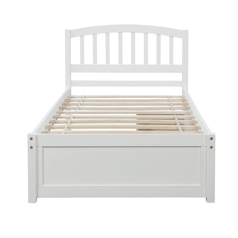Merax Wood Bed Frame with Two Drawers