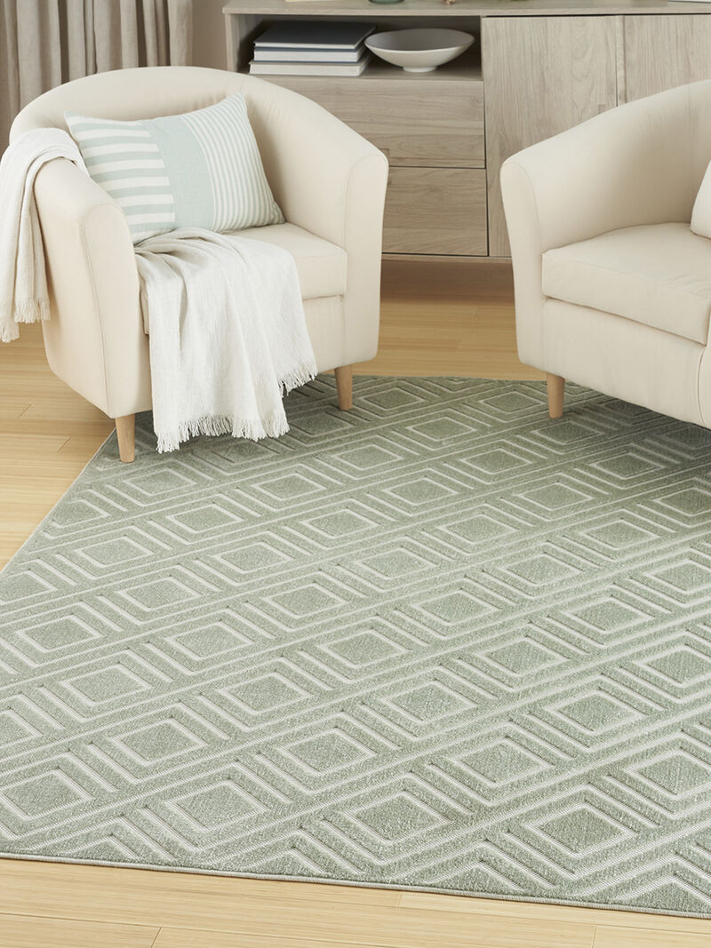 Care Free CAF03 Green 3'11" x 5'11" Rug