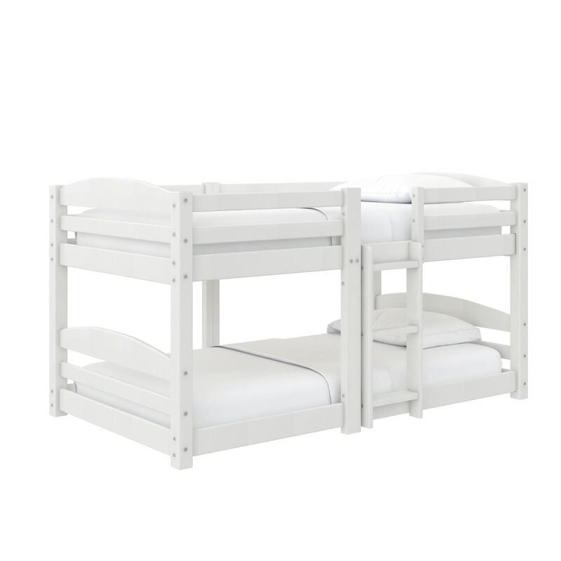 DHP Birley Low Wood Twin over Twin Bunk Bed for Kids