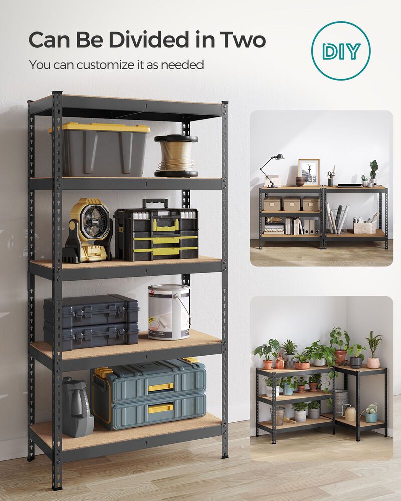 5-Tier Storage Shelves Set of 2