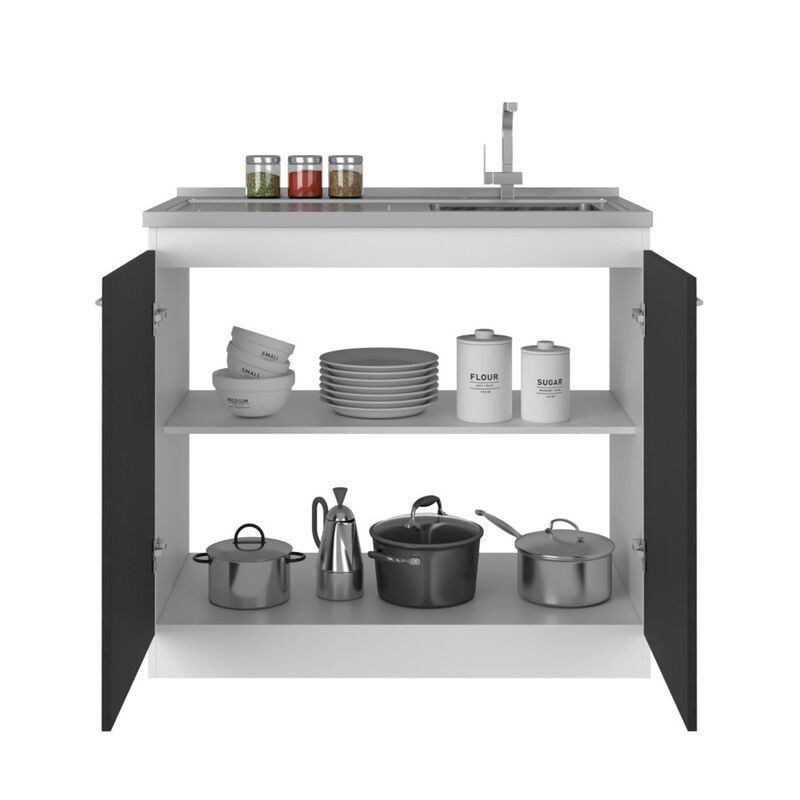 Utility Sink Vernal, Kitchen, White / Black