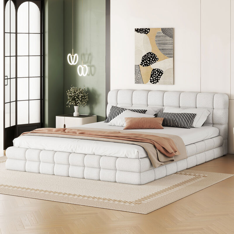 Merax Classic Upholstered Platform Bed