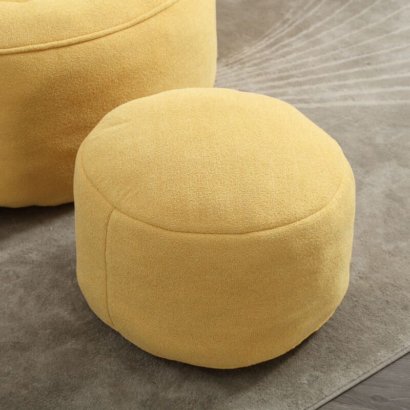 Merax Bean Bag Sofa Accent Chair with Footrest