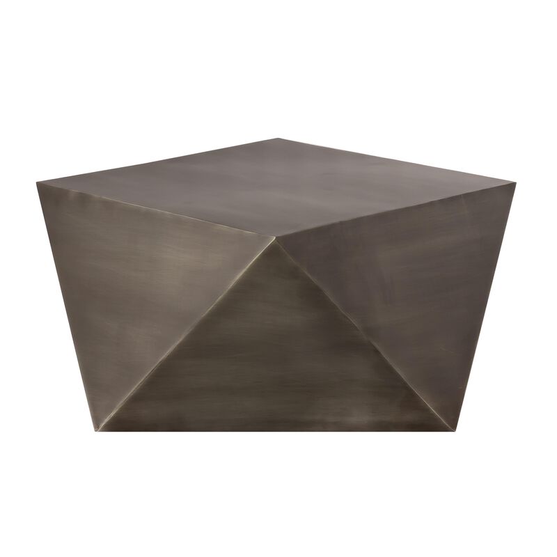 Pasargad Home Dimitri Brass Antique Finish Coffee Table