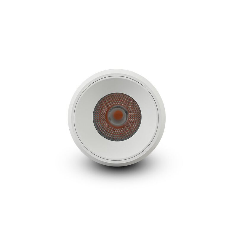 VONN Lighting Round LED Surface Mounted Downlight, Stock Item Beam Angle 33, White