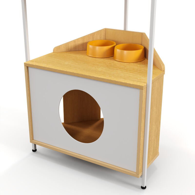 Streamdale Indoor Cat Tower with Feeding Station & Platforms