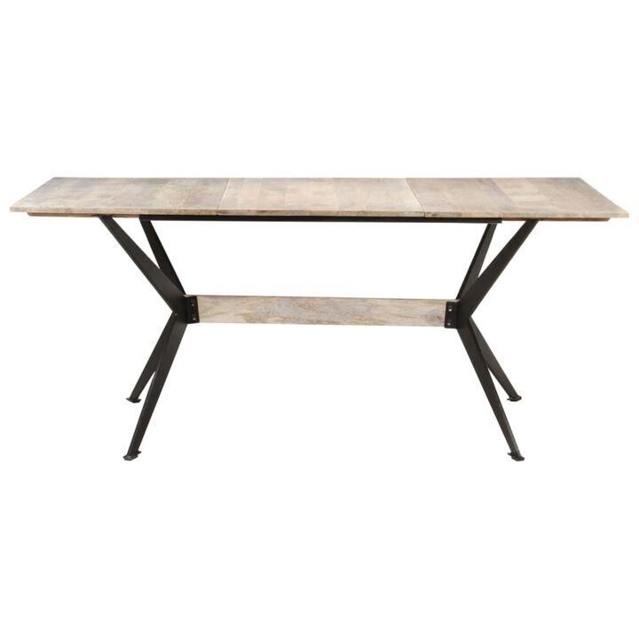 vidaXL Dining Table 70.9"x35.4"x29.9" Solid Mango Wood