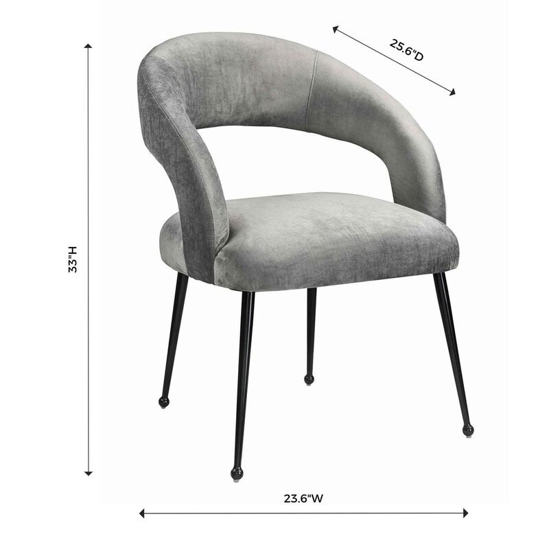 Belen Kox Slub Grey Dining Chair, Belen Kox