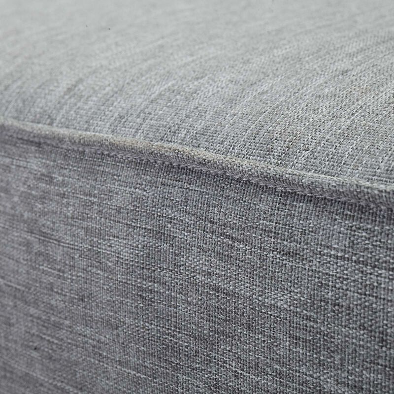 Modway - Marina Outdoor Patio Teak Right-Facing Sofa Natural Navy