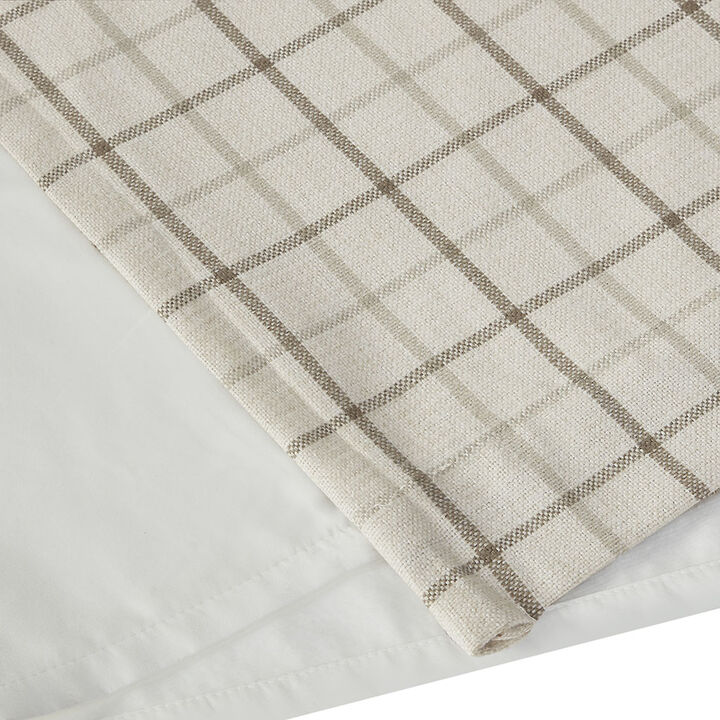 Gracie Mills Brianna Plaid Curtain Panel with Fleece Lining - 50x84"