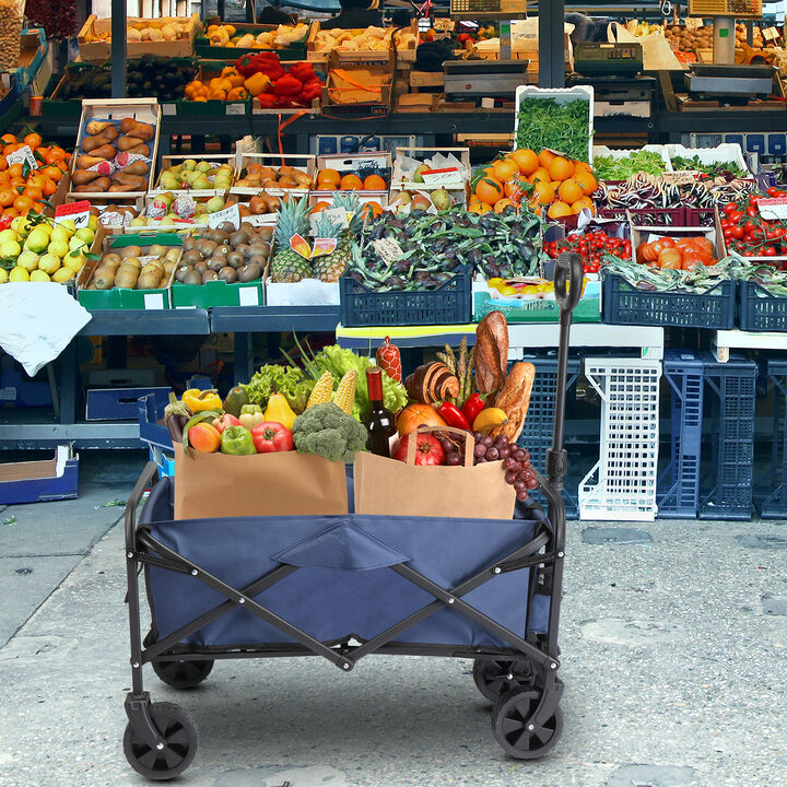 Garden Folding Cart Lightweight, Collapsible Trolley for Easy Transport of Outdoor Tools & Supplies