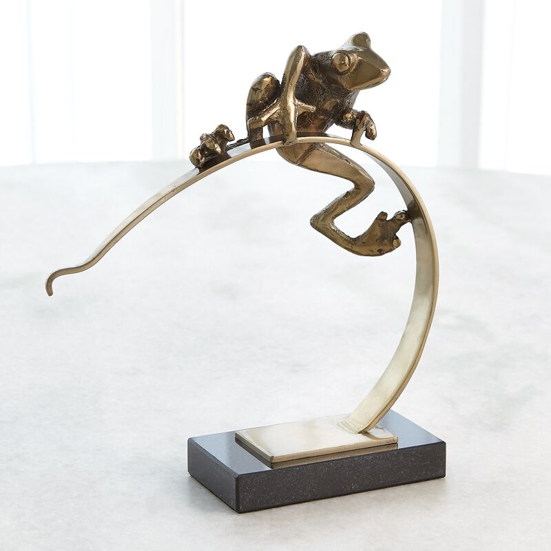 Frog On Reed