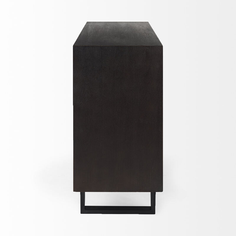 Giselle Dark Brown Accent Cabinet