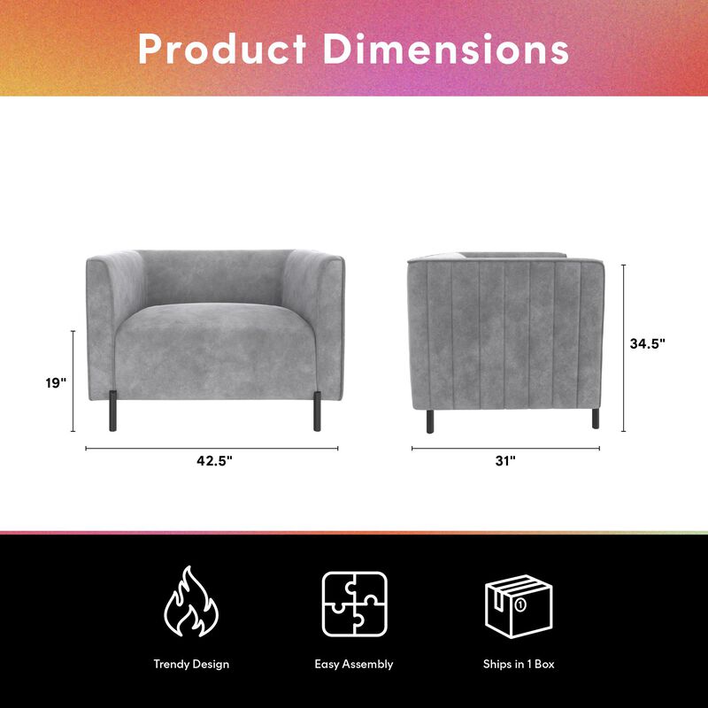 Blair Upholstered Accent Chair and a Half