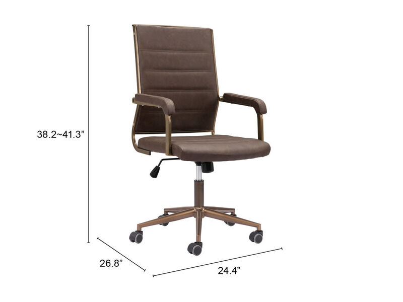 Auction Office Chair Espresso