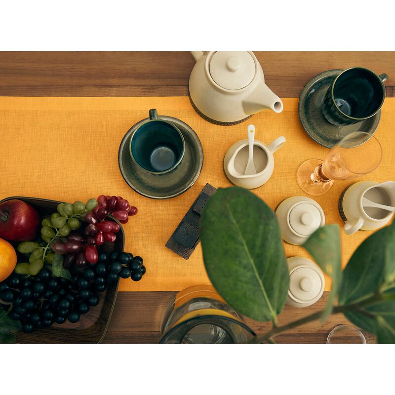Solino Home 100% Pure Linen Table Runner | Fete for Valentine;s