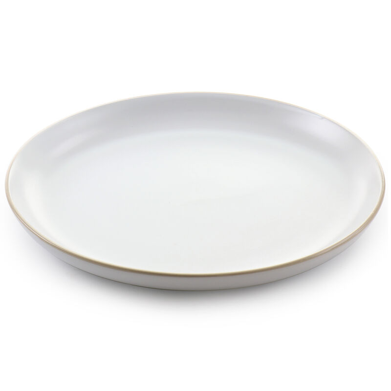 Gibson Home Rockaway 12 Piece Stoneware Dinnerware Set in White
